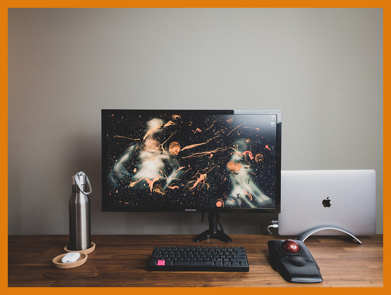 Workstation front view